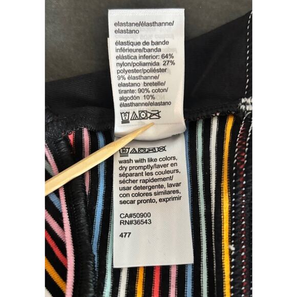 NWT Calvin Klein Rainbow Multicolor Striped Unlined Bralette, Size Small Bra - Picture 16 of 16